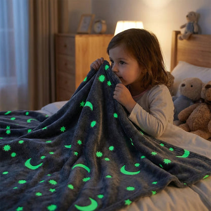 Glow in the Dark Star Cuddle Blanket