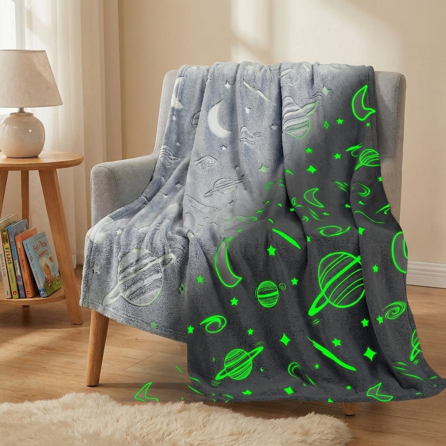 Glow in the Dark Star Cuddle Blanket