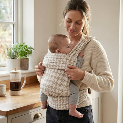 Ergonomic Checkered Baby Carrier