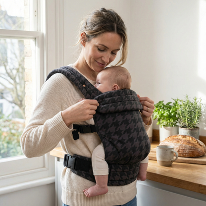 Ergonomic Checkered Baby Carrier