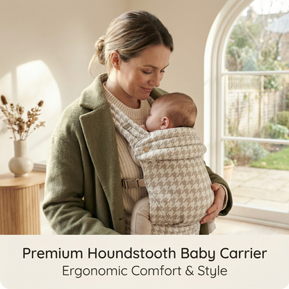 Ergonomic Checkered Baby Carrier