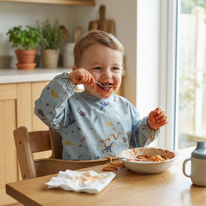 Toddler Full Coverage Feeding Bib - Waterproof