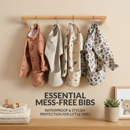 Toddler Full Coverage Feeding Bib - Waterproof