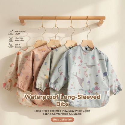 Toddler Full Coverage Feeding Bib - Waterproof