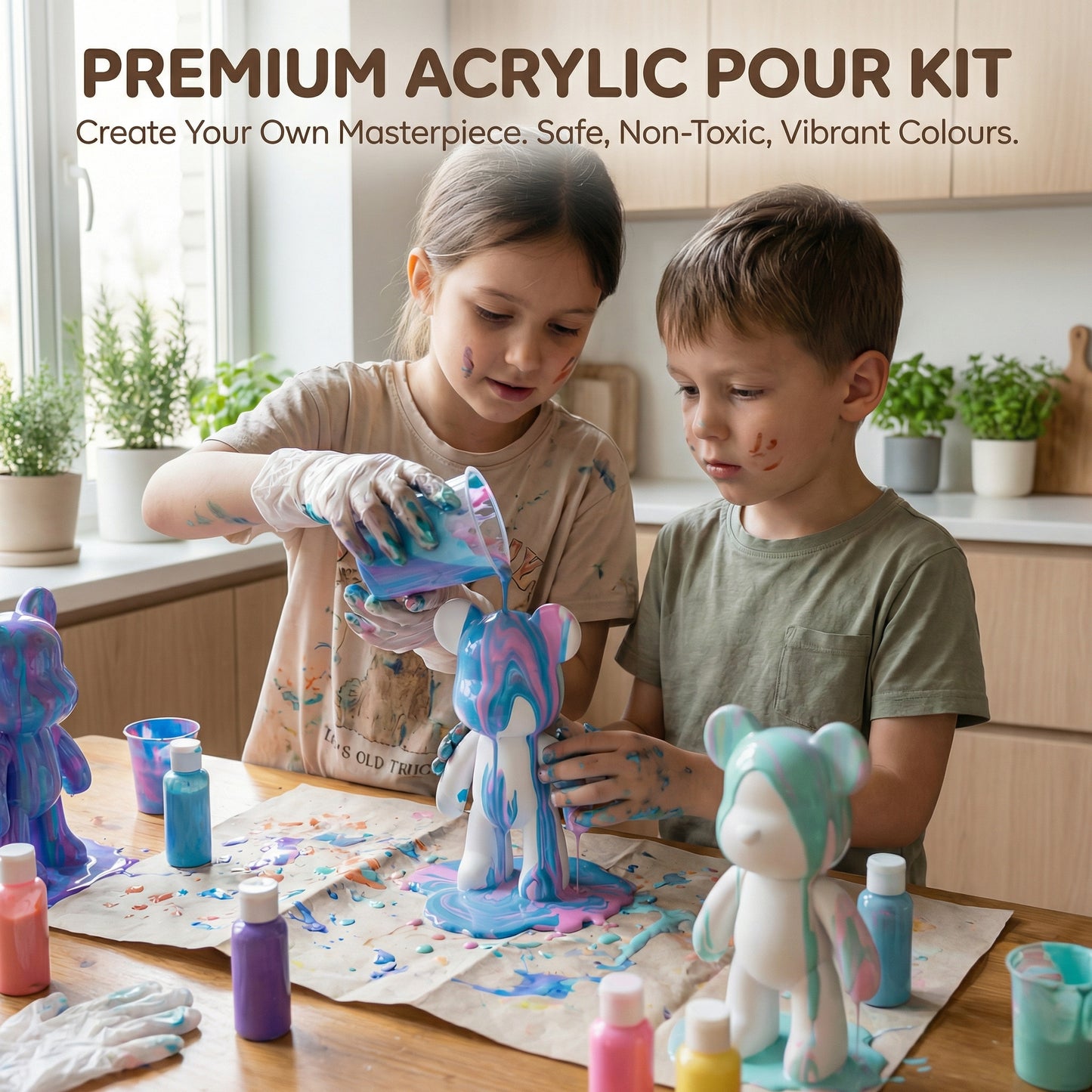 DIY Bear Painting Kit for Kids