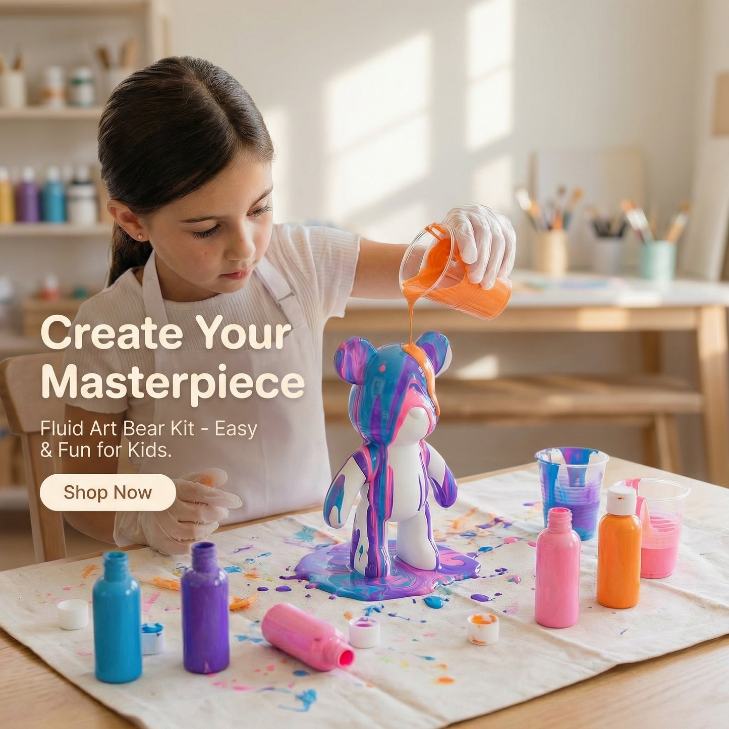 DIY Bear Painting Kit for Kids