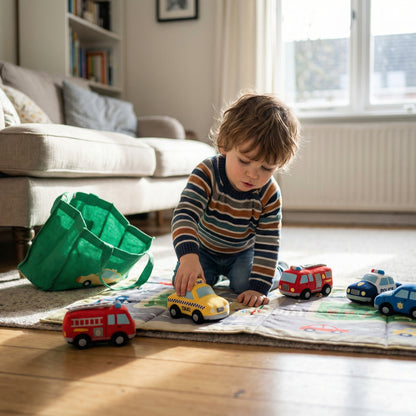 2 in 1 Plush Cars & Play Mat