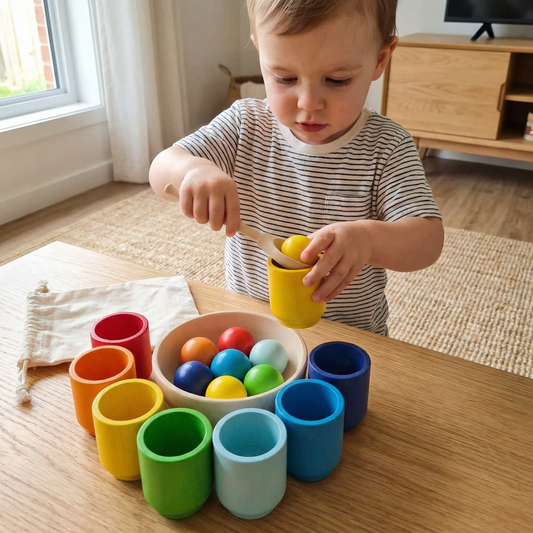 Montessori Wooden Colour Sorting Set