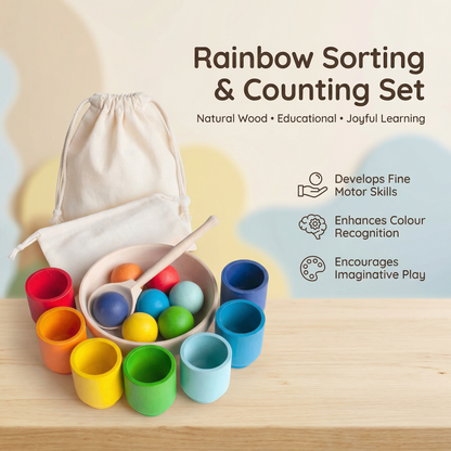 Montessori Wooden Colour Sorting Set