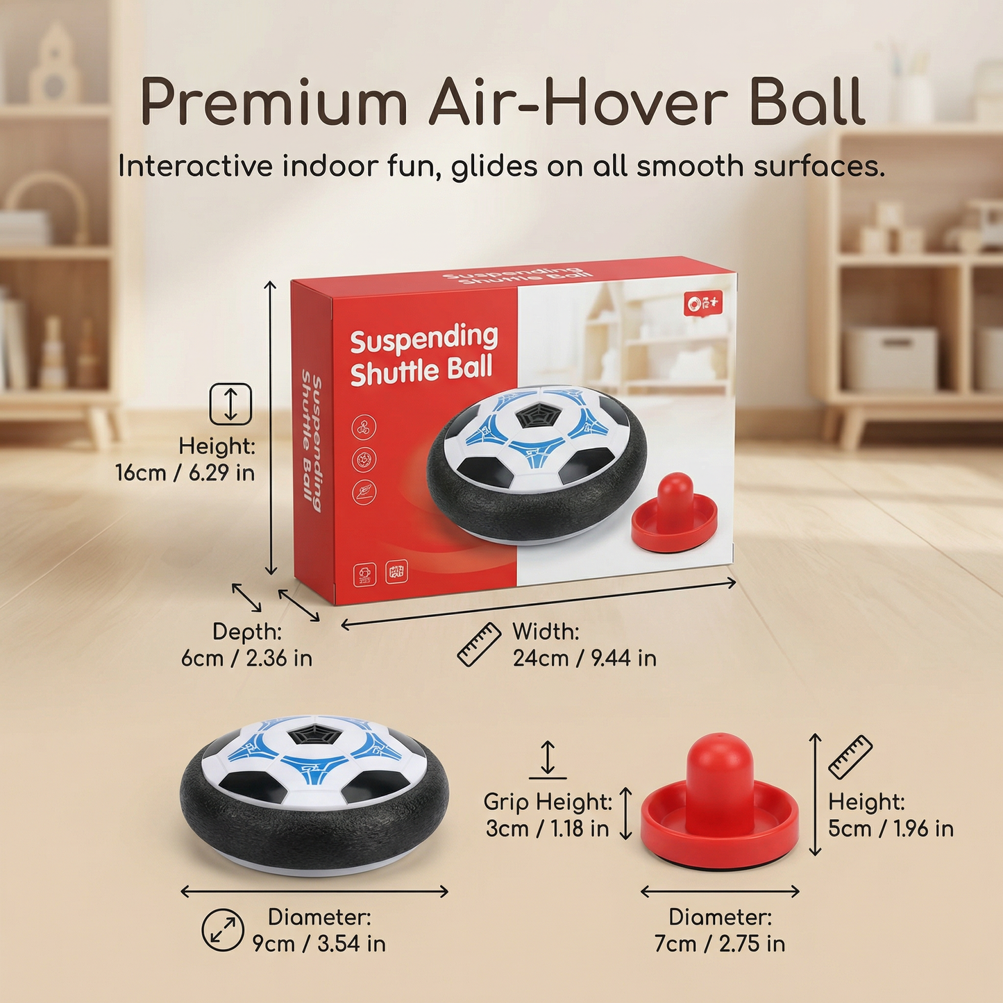 Portable Air Hockey Set for Children