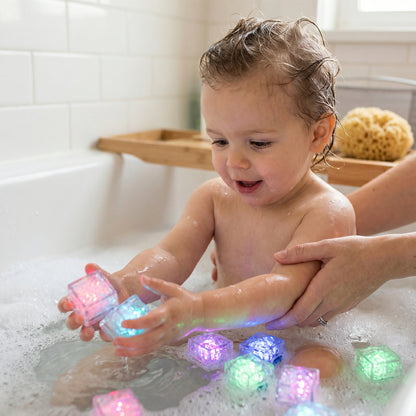 LED Bath Light Cubes 12 Pack - Water Activated
