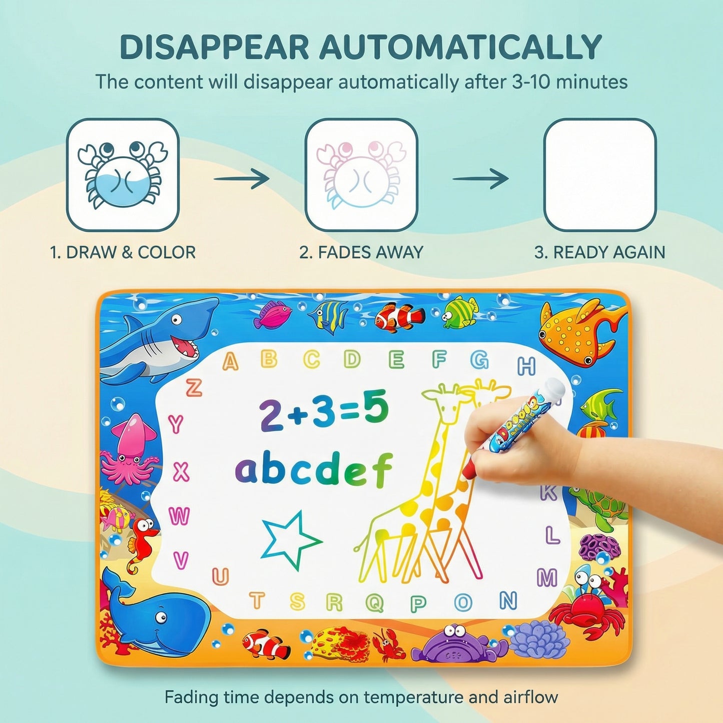 Magic Water Drawing Mat for Kids