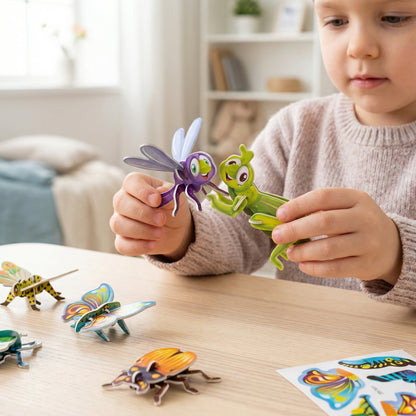 3D Cardboard Puzzle Set for Kids