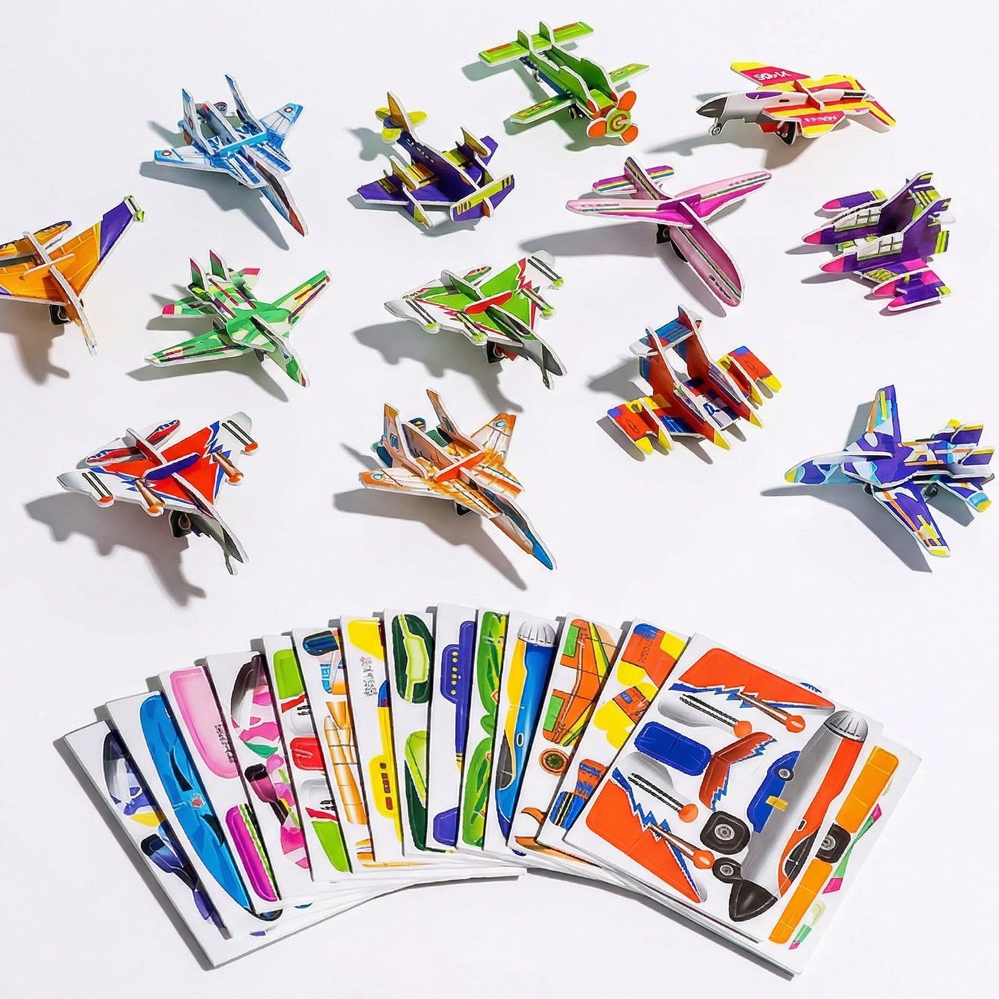 3D Cardboard Puzzle Set for Kids