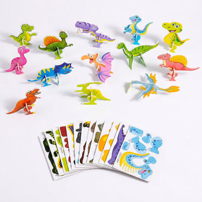 3D Cardboard Puzzle Set for Kids