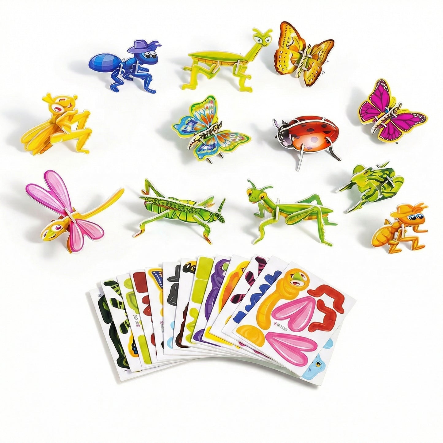 3D Cardboard Puzzle Set for Kids