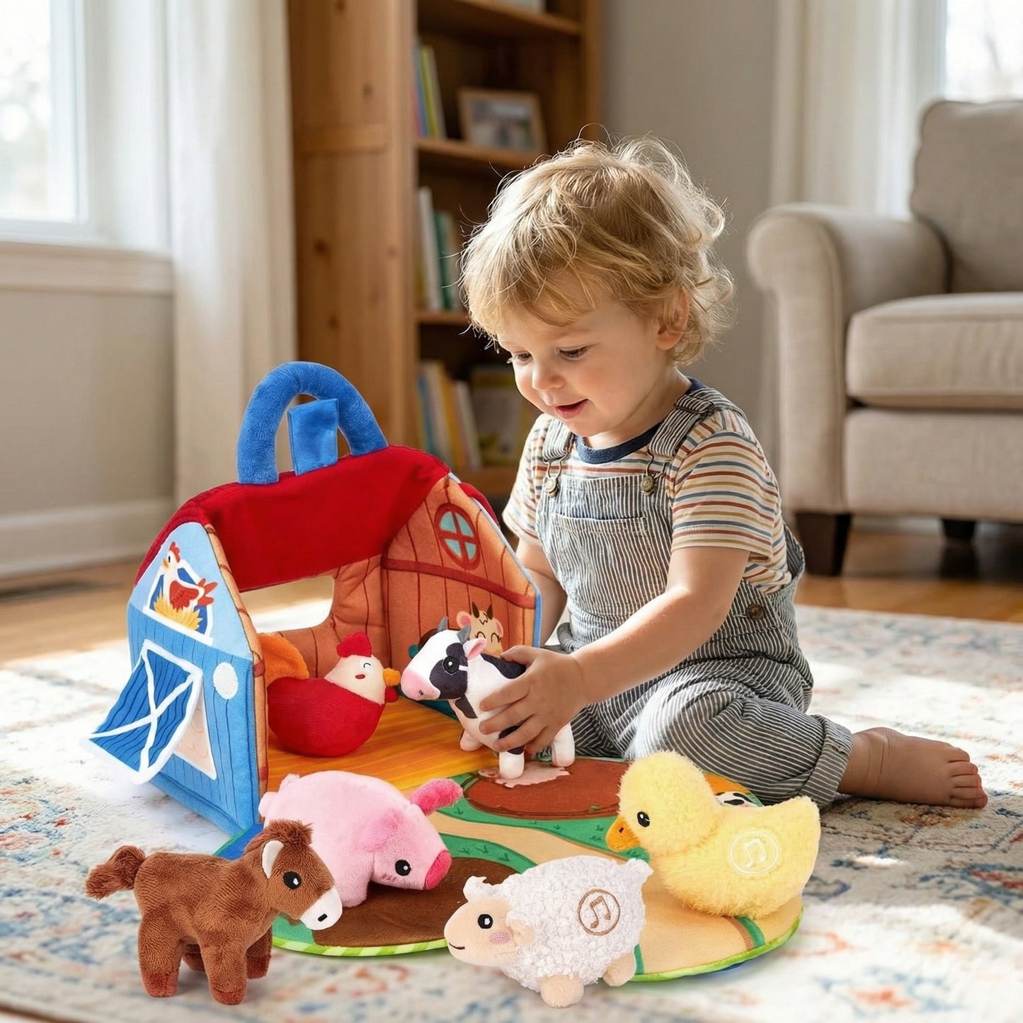 Plush Farm Animal Set with Sounds