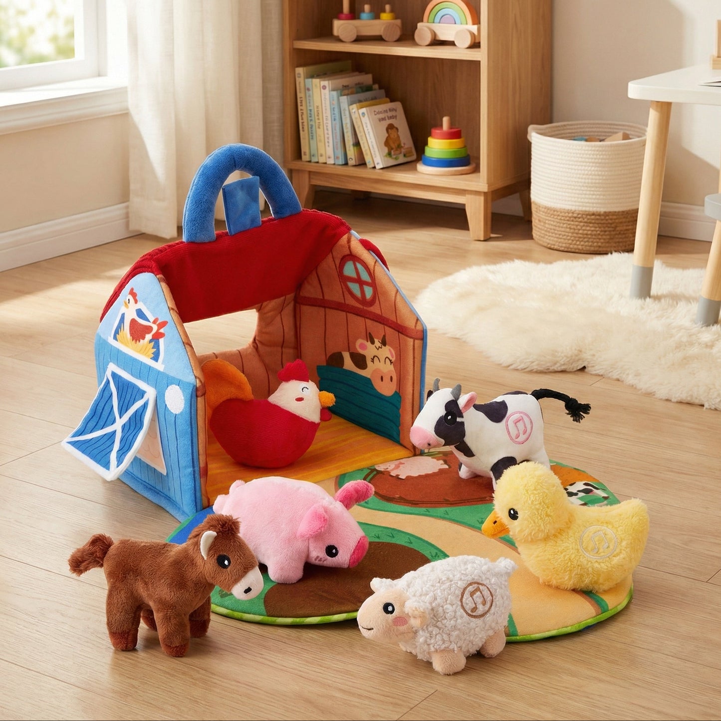 Plush Farm Animal Set with Sounds
