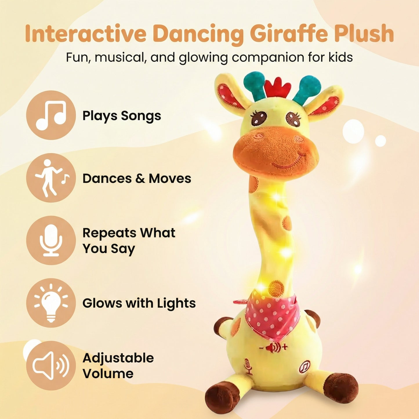 Dancing Musical Giraffe Toy for Toddlers