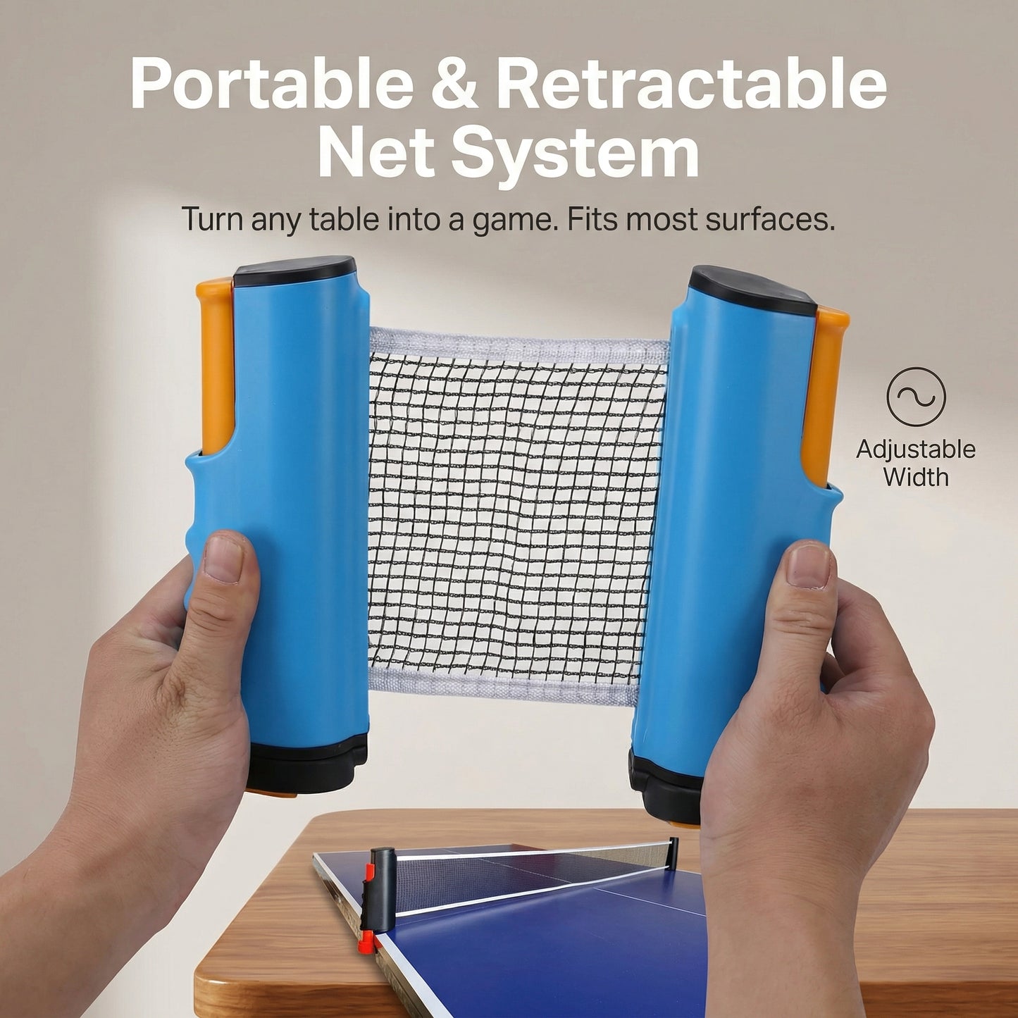 Portable Clip On Table Tennis Net