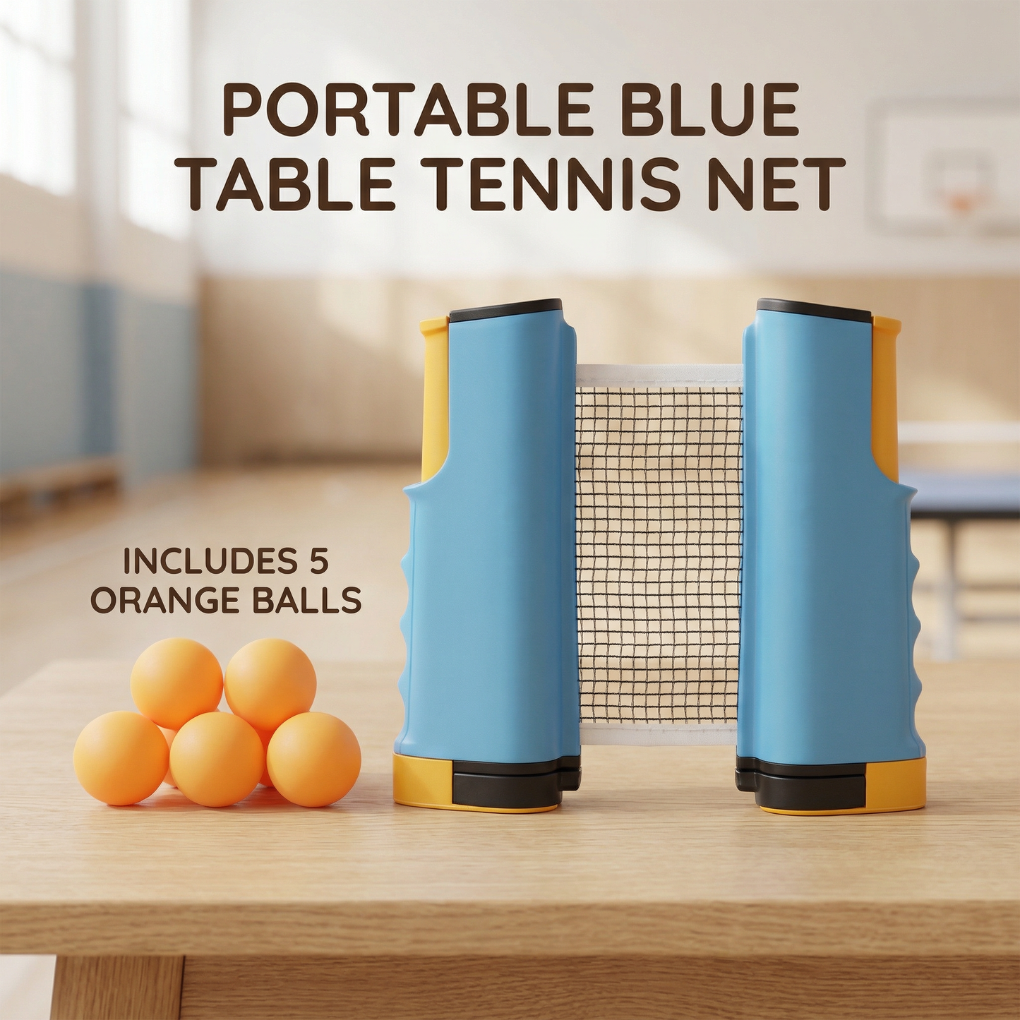 Portable Clip On Table Tennis Net