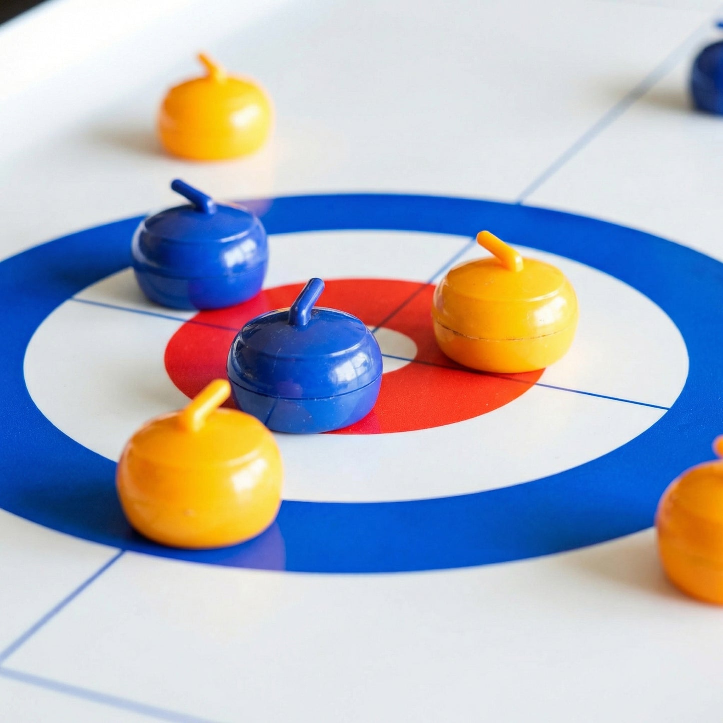 Portable Table Curling Game for Family Fun