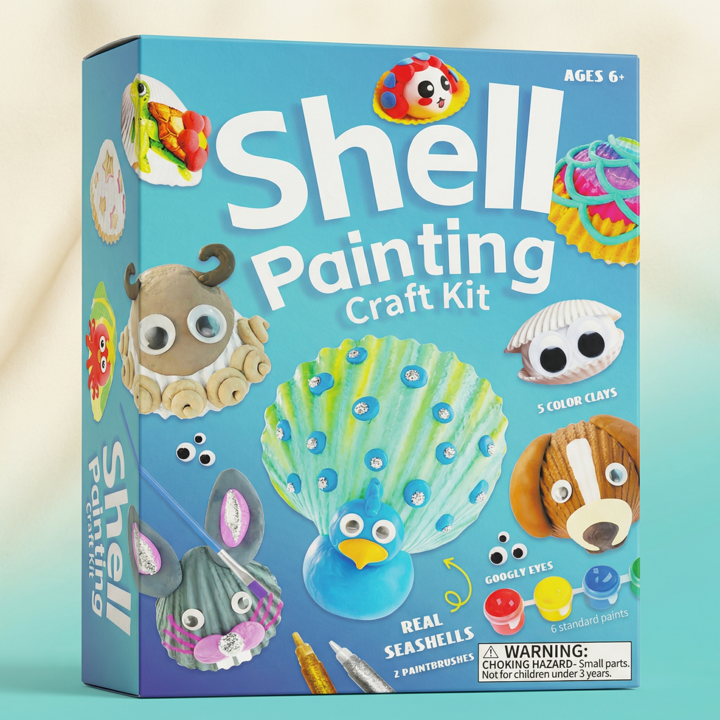 Sea Shell Painting Craft Kit for Kids