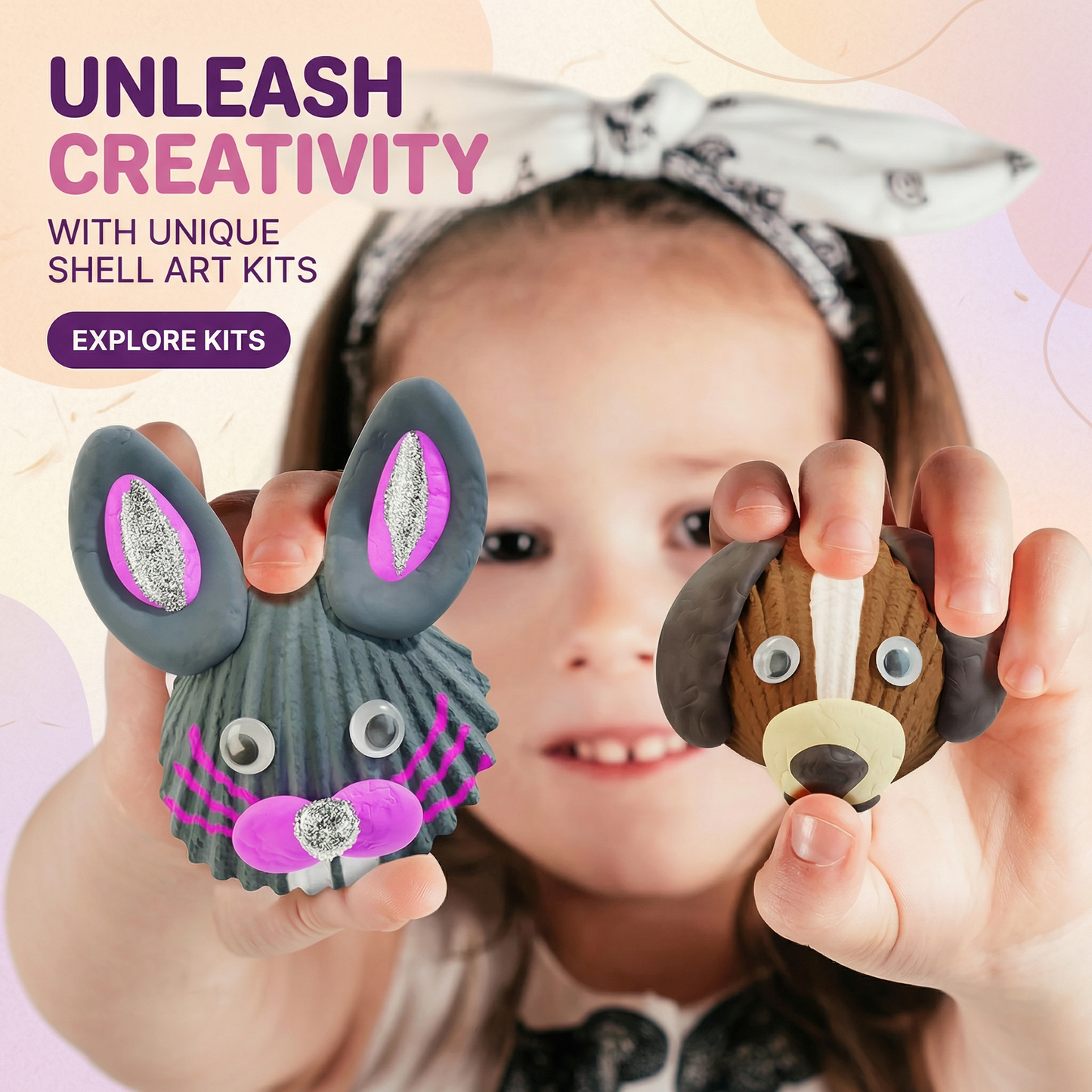 Sea Shell Painting Craft Kit for Kids