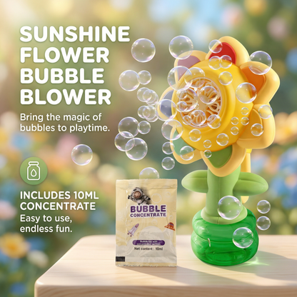 Light Up Sunflower Bubble Machine