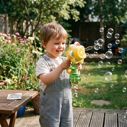 Light Up Sunflower Bubble Machine