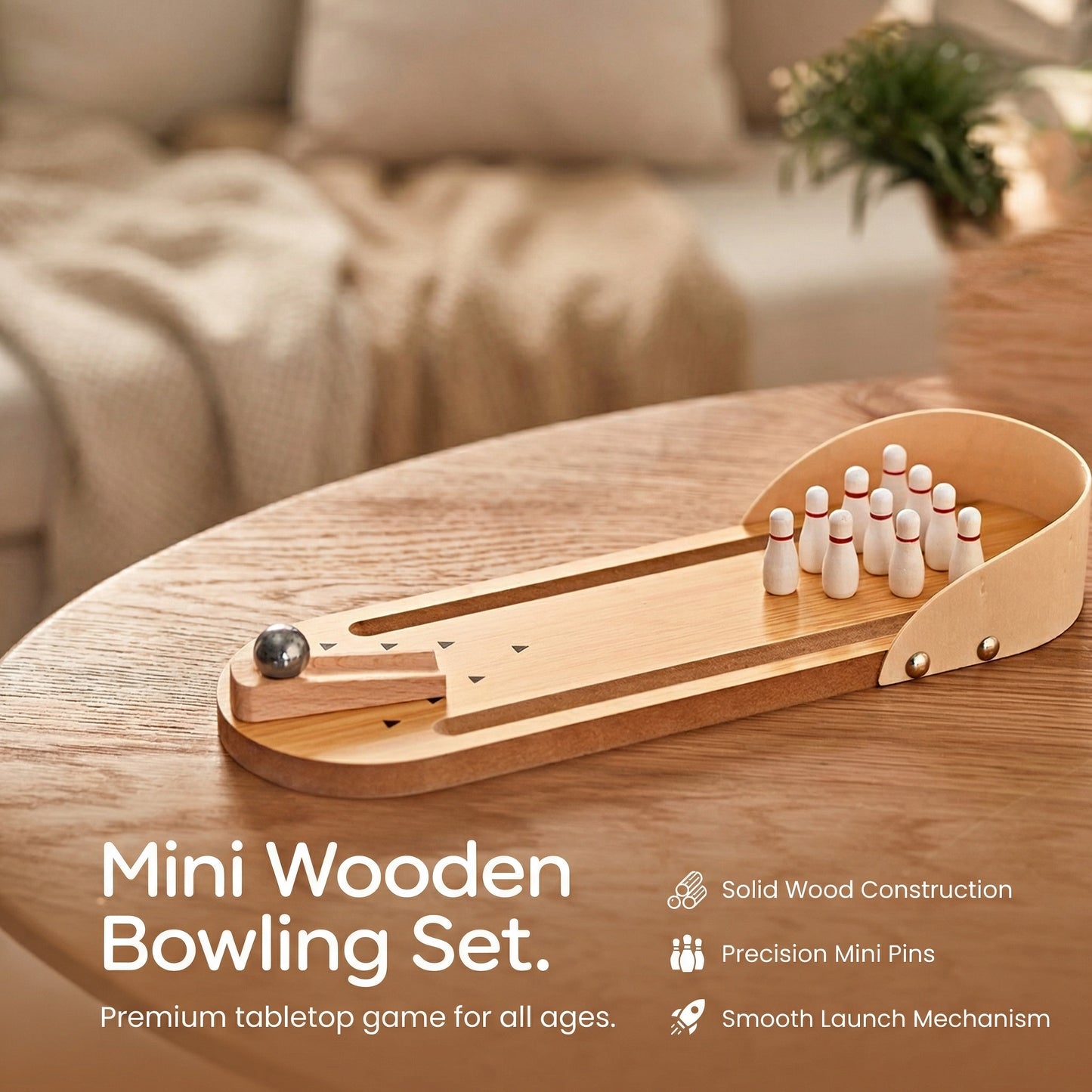 Mini Tabletop Bowling Game for Family Fun