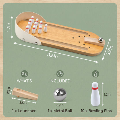 Mini Tabletop Bowling Game for Family Fun
