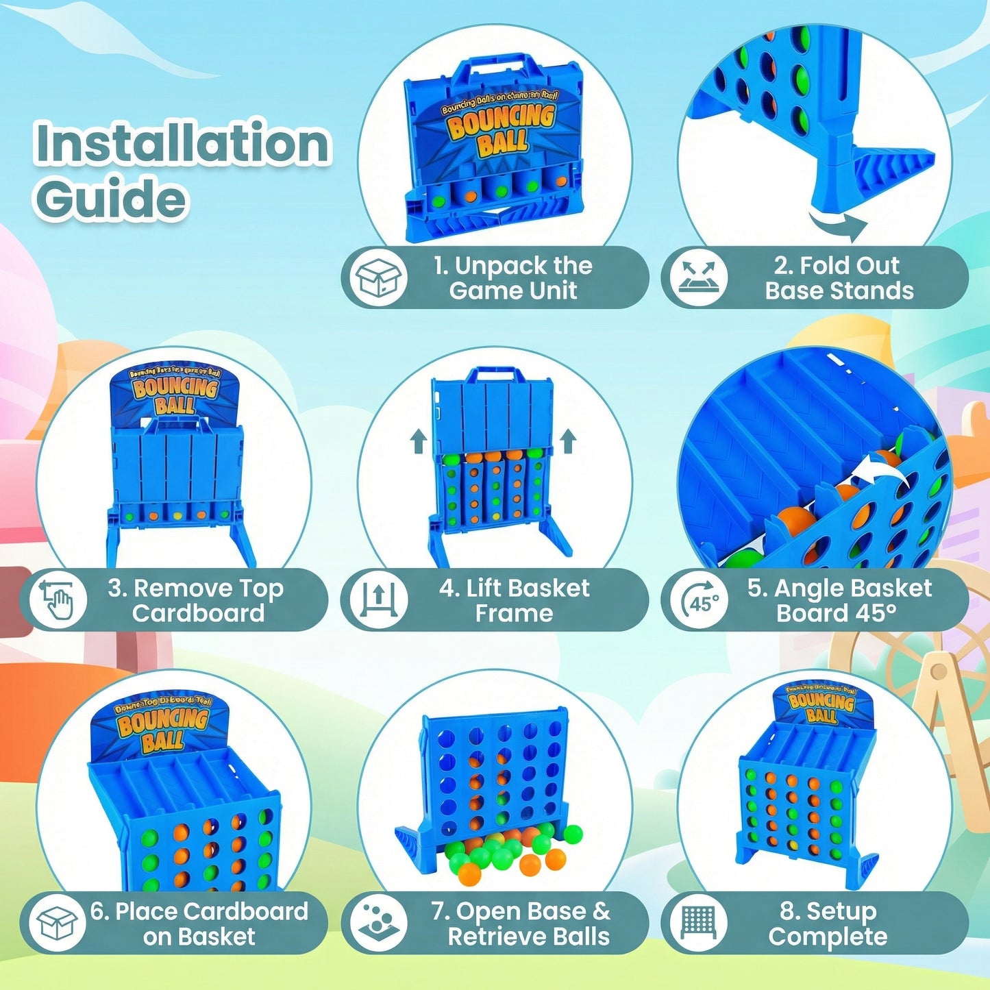 Bounce 4 in a Row Table Game