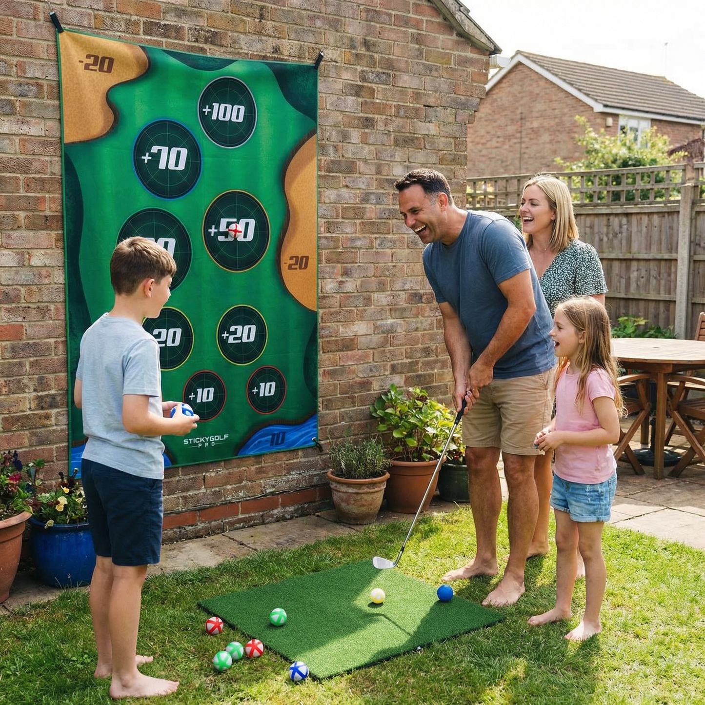 Sticky Golf Target Game Set for Family Fun