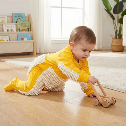 Baby Crawling Mop Suit for Funny Cleaning Play