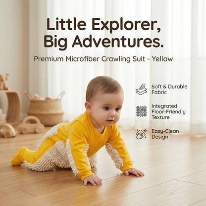 Baby Crawling Mop Suit for Funny Cleaning Play