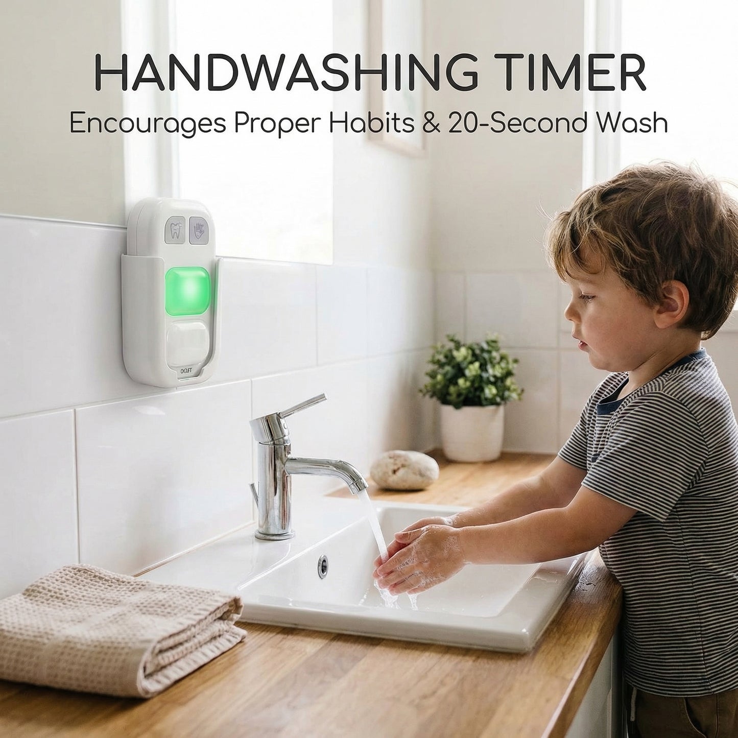 LED Toothbrushing and Handwashing Timer