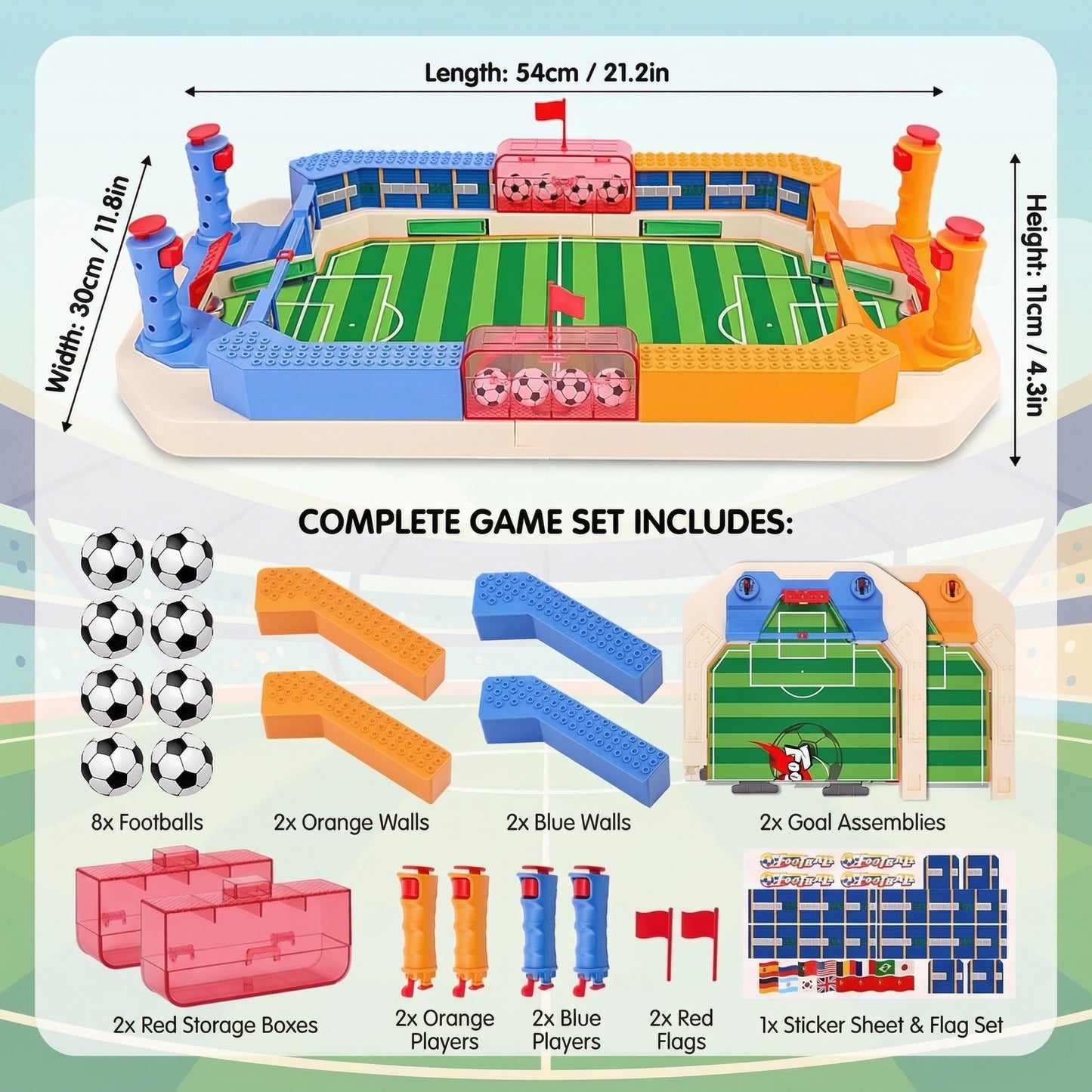 Mini Table Football Game for Family Fun