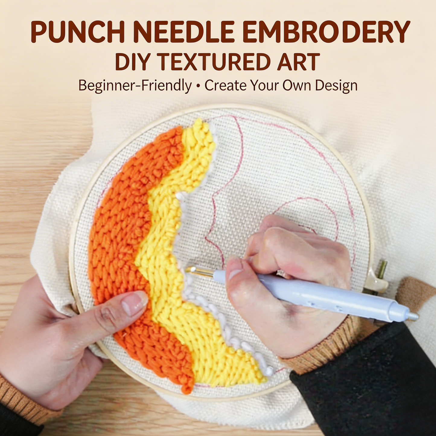 Beginner Punch Needle Embroidery Kit