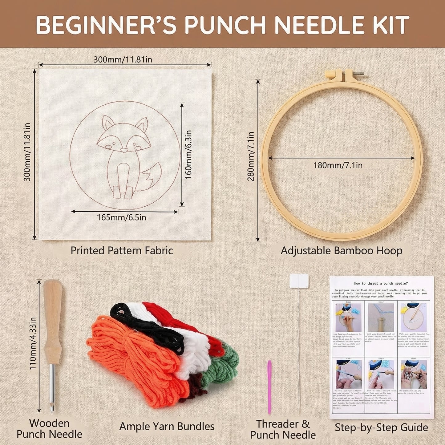 Beginner Punch Needle Embroidery Kit