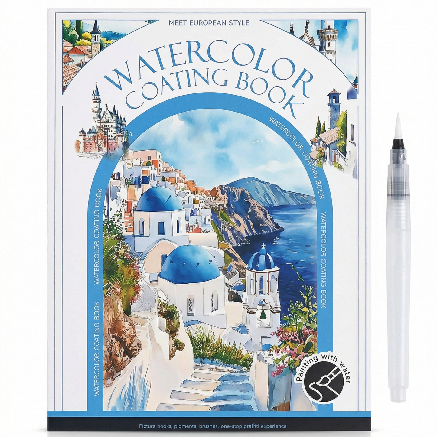 ArtEase™ Watercolour Art Kit with Built In Paint