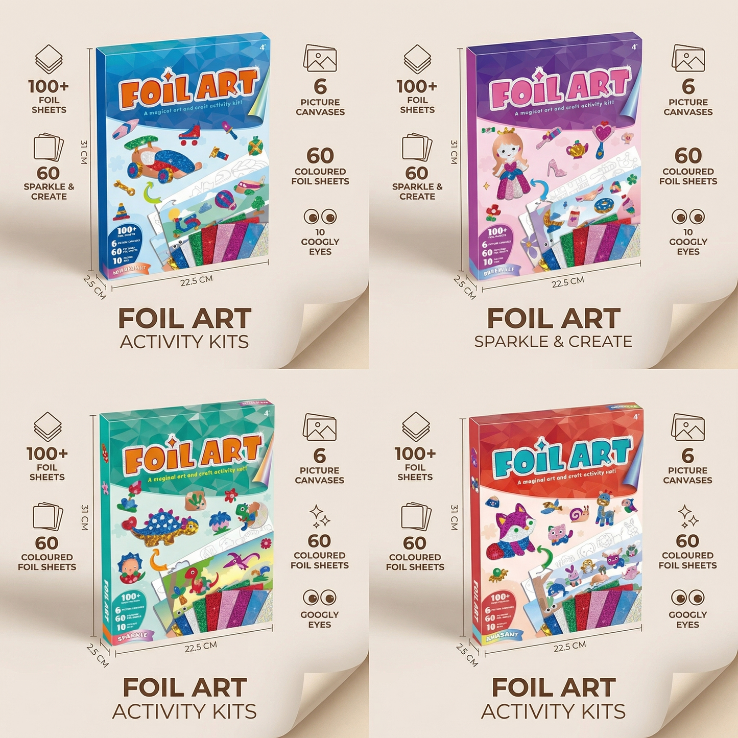 Foil Art Craft Kit for Kids