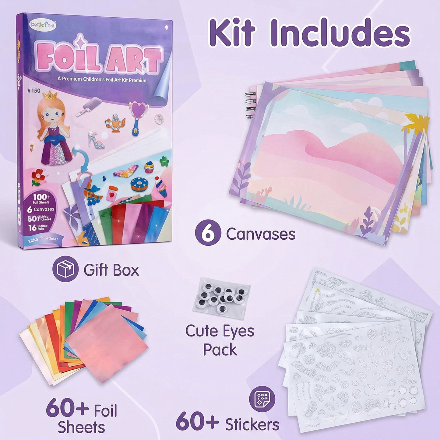 Foil Art Craft Kit for Kids