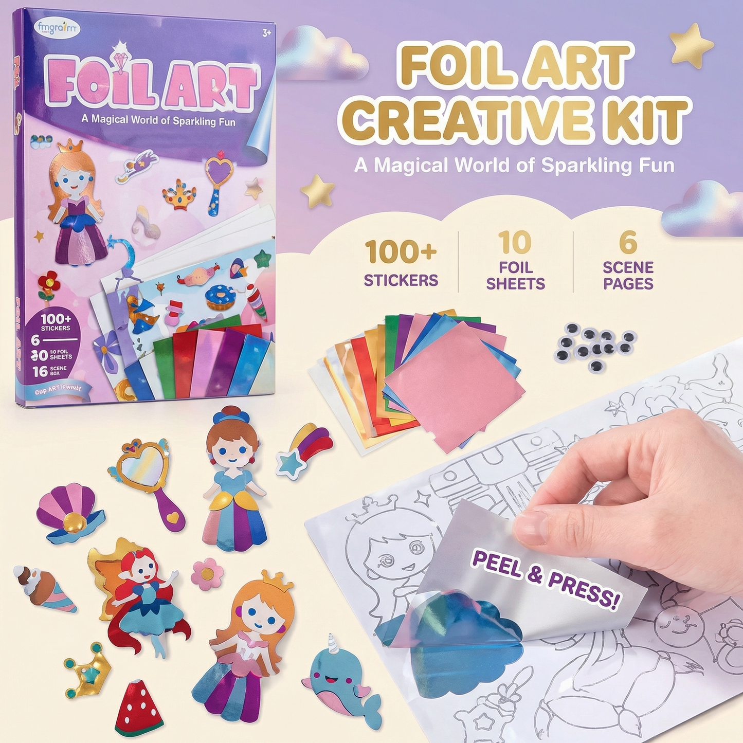 Foil Art Craft Kit for Kids