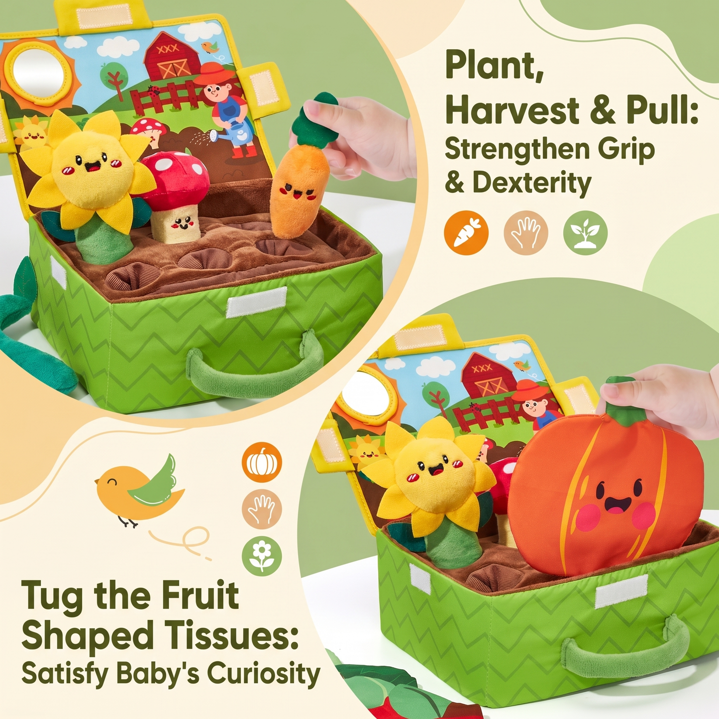 My First Plush Vegetable Garden Set