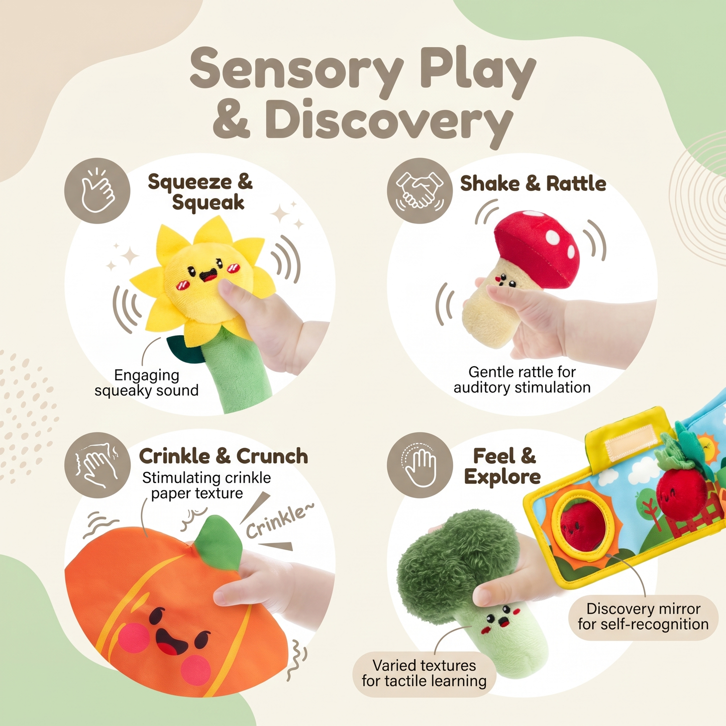 My First Plush Vegetable Garden Set
