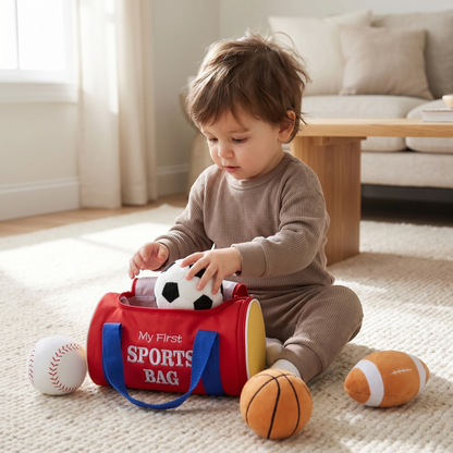 My First Sports Toy Bag Plush Set