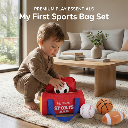 My First Sports Toy Bag Plush Set