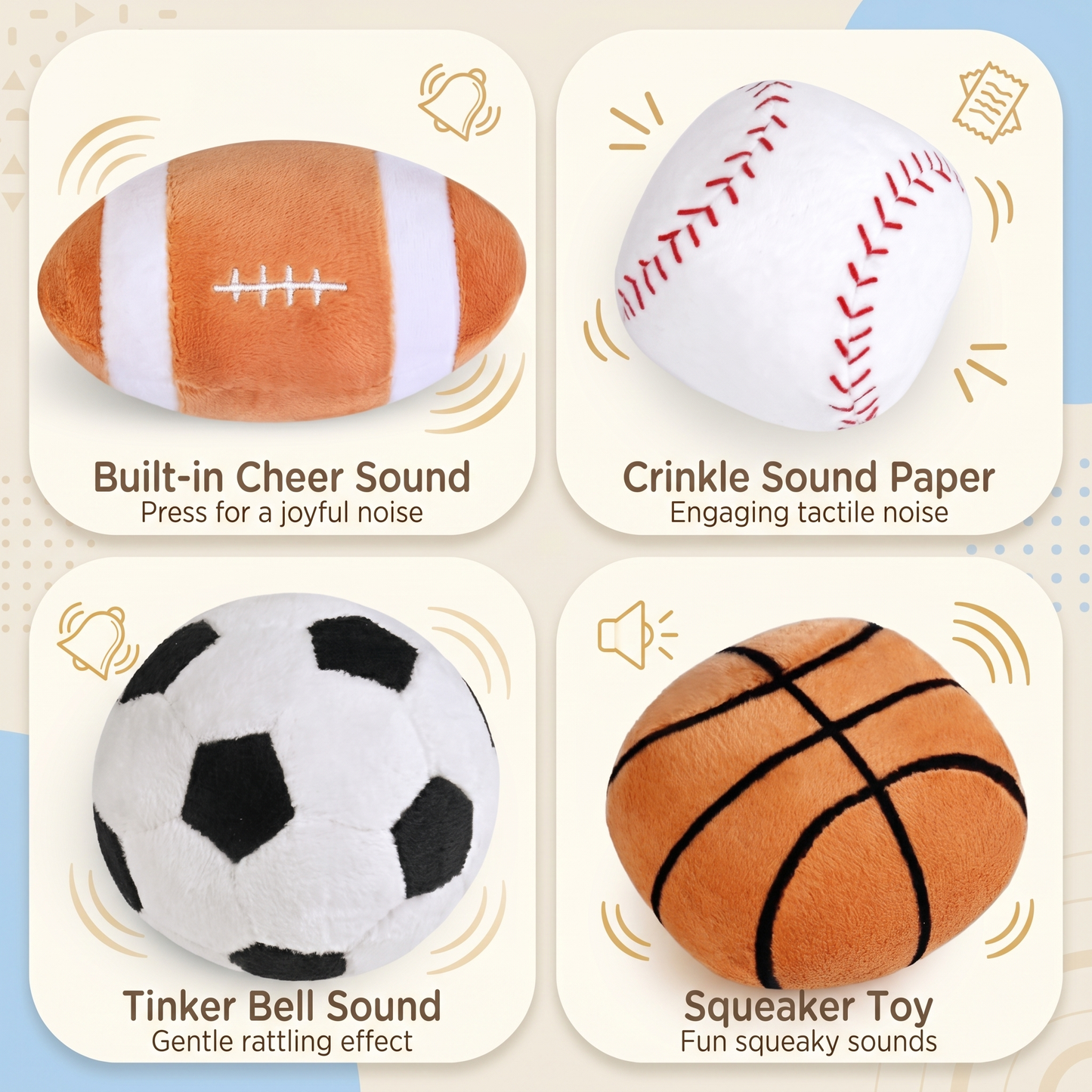 My First Sports Toy Bag Plush Set