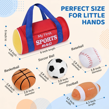My First Sports Toy Bag Plush Set